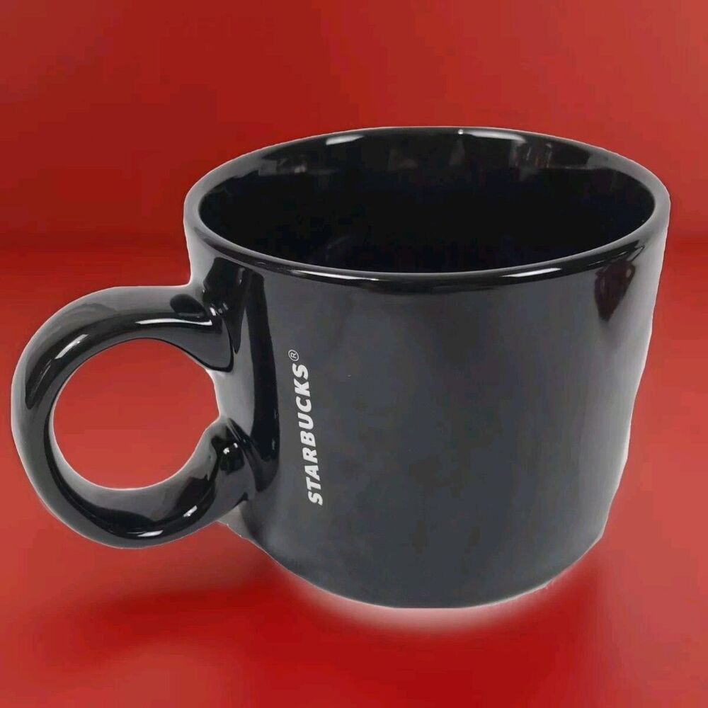 Starbucks 12oz Coffee Mug Glossy Black 2017